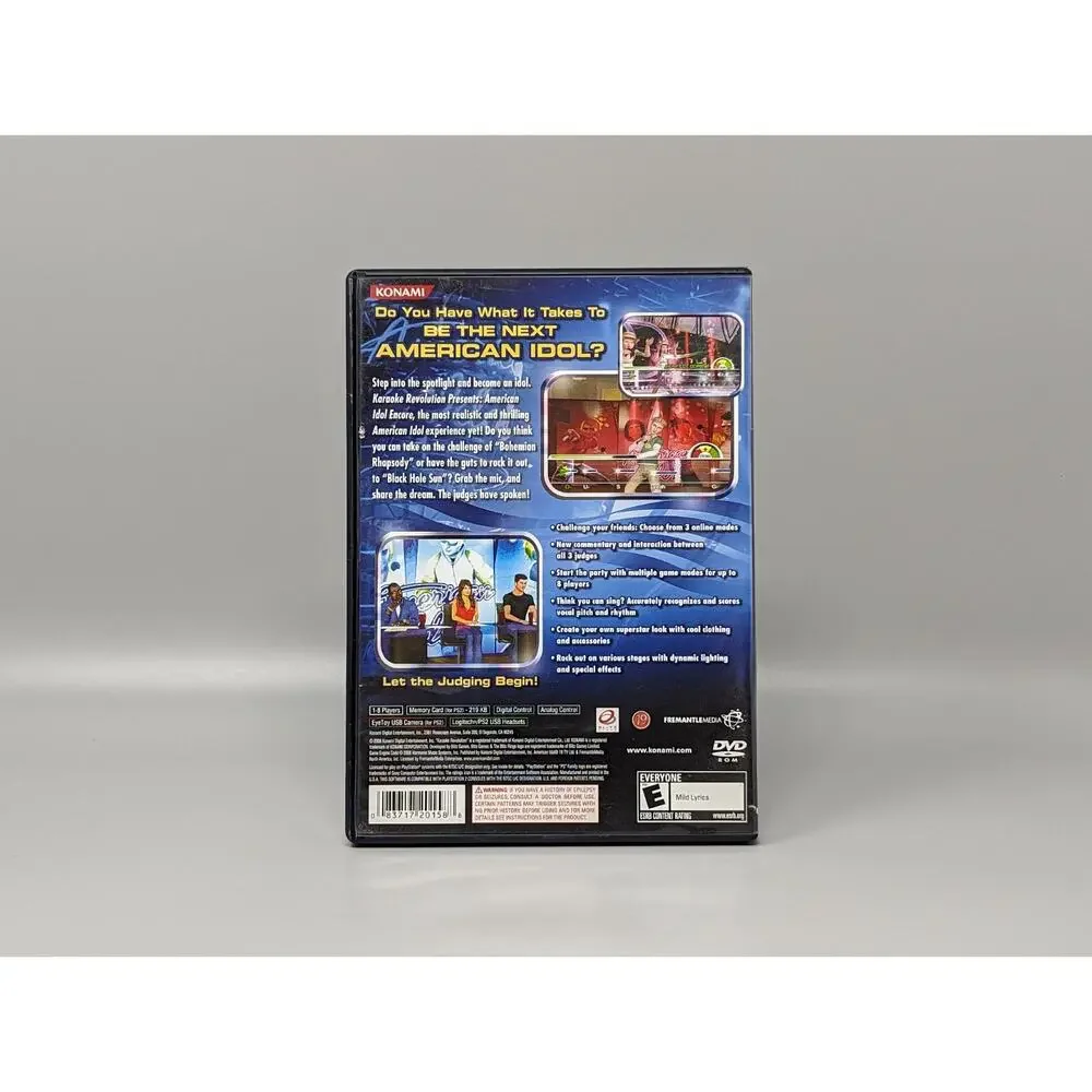 Karaoke Revolution American Idol PS2 PlayStation 2 Replacement Case & Manual